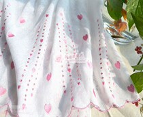 New crystal heart snowflake yarn foreign trade finished curtain bedroom window shading Korean Princess short curtain half curtain