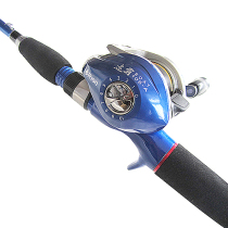 Gaohe brand-blue version of the magic Wind 2 1 meter gun handle carbon Luya rod with 10-axis water drip wheel fishing gear set