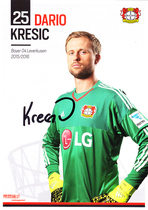 Kreisic Leverkusen 2015-16 season autograph official card