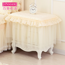 Qiaozhi European Princess wind bedside table cover cloth Bedroom simple high-grade bedside table cover dust cloth customization