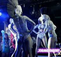 Physical Beats Bar Nightclub Nightclub DJ Singer DS Sexy Zebra party Exaggerated Performance Costumes