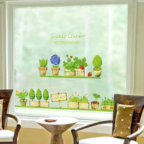 Electrostatic frosted with glue transparent glass sticker color sunscreen insulation kitchen balcony window glass sticker