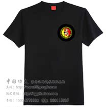  SF Jeet Kune Do T-shirt Nunchaku Kung Fu short-sleeved training road suit Hot painting blank T-shirt black