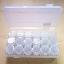 Leak - proof 18 color deglue pigment box Water powder color box Transparent with cover color tube