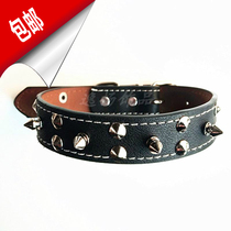 New anti-bite dog collar medium-sized dog French bull neck sleeve bullfighting golden retriever rivet teddy dog ​​chain pet supplies