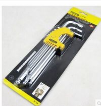Stanley Card Alloy Surface Tin Nickel 9 pieces Male System Lengthened Ball Head Inner Hexagon Wrench 94-158-23
