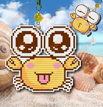 Cross stitch material bag small pendant double-sided embroidery material bag S378 big eye crab