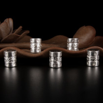 DIY Tibetan silver accessories Tibetan silver ornaments Six words real words Pearl Buddha head Buddha Tower Buddha Handset Bracelet Accessories