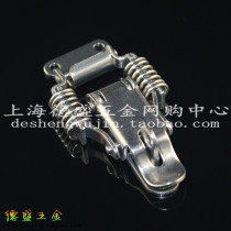 Thickened 304 stainless steel double spring buckle wooden box heavy-duty lock box buckle industrial buckle luggage accessories