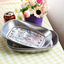 Mujin home creative desktop fruit plate Dry fruit plate European-style dry fruit fruit iron plate Candy iron plate fruit box