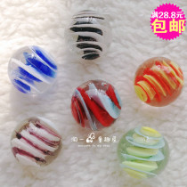 16MM capsule handmade marbles childrens stained glass ball birthday gift marbles for children gifts