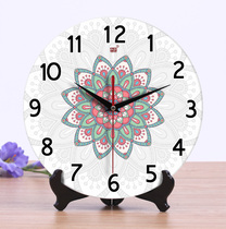 Chengqin Chinese ceramic clock clock living room wall clock seat clock creative ornaments mute movement clock table clock home