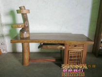 YL013 original ecological computer desk solid wood boss table camphor wood desk idyllic log desk writing desk custom