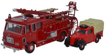 Spot] 1:76 OXFORD model 76SET24 UK London fire brigade command truck ladder