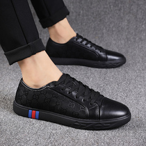 Soft Bottom Comfort Mens Shoes Business Casual Leather Shoes Leather Shoes Flat-bottomed Inglées 100 Hitchhiking Shoes Men Trends Spring And Autumn Season