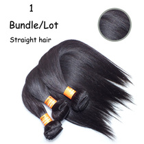8A Virgin Indian Human Hair Weaves Straight Extension wig