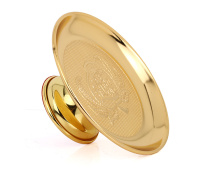 Alloy fruit plate Worship God sacrifice Fruit plate Lucky treasure Fruit plate Blessing word fruit plate Offering plate Buddha plate