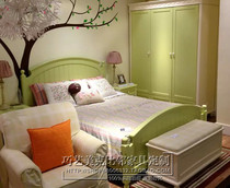 American country childrens bed Mediterranean idyllic bed Nordic bed double single single can be customized