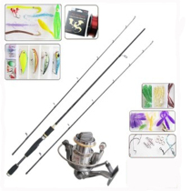 gao he brand: prodigy 2 1 meters double slightly straight shank lu ya gan with HH spinning wheel lu ya set lu ya gan