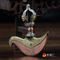 Tibetan Buddhist supplies Mikey for use in Nepal handmade three-color bronze king diamond pestle for furniture