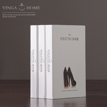 Home Decoration Pint Modern Minimalist Living Room Office Book Room Bookcase Swing Piece Furnishing Soft Adornment Emulation Book