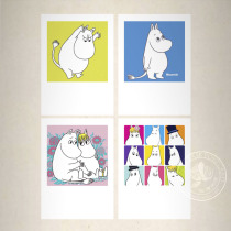 Muumi Moomin Moomin Forest Elf muumi Lulumi family Small fat family Postcard 1