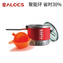 Love Lumber ALOCS OUTDOOR ENERGY GATHERING RING PAN CAMPING MOUNTAINEERING SINGLE PAN COOKWARE PAN WITH PORTABLE WILD COOKING
