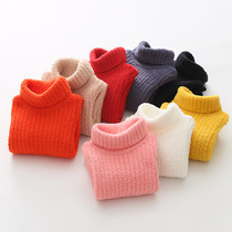 Baby turtleneck sweater 2021 autumn winter New Girls childrens clothing childrens pullover my-1386