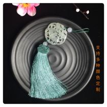 Original ancient style Jade peed tassel pendant bag hanging fan pendant Hanfu cheongsam press placket