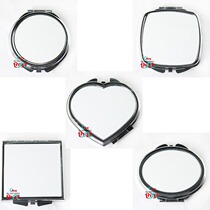 Thermal Transfer New Blank Makeup Mirror Semi-Finished Metal Folding Mirror DIY Custom Printed Photo Supplies
