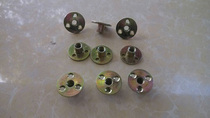 Iron plate nut furniture splint lock nut lock nut three holes 8mm 10mm sofa foot locator