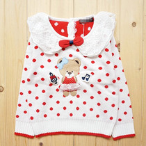 Special Price Girl Woman Baby Cubs Small Bear Sleeve Hooded Sweater Jersey Jersey Undercoat Foreign Trade Fairytale Korean version