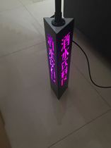 Factory direct led luminous hotel hot pot plastic Ningxia Listar art thin shell structure hanging light box