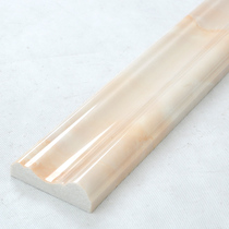 Microcrystalline bright TV background wall decorative frame imitation marble line door frame artificial stone waistline tile