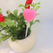 Heart-shaped Candle Birthday Cake Candle Creative Romantic Love Little Candle Party Courted White