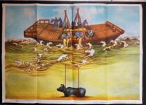 T:In 1991 the fifth volume of the experimental textbook in the Indian primary School a large wall chart of Chinesefishing iron cowfamous painting