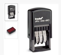 Zhuoda 4810 ink seal production date seal adjustable date seal with stamp table flip seal