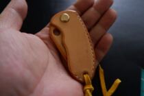 Edc Small Leather Knife Keychain Car Handle