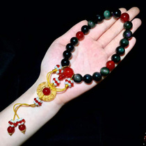 Shuiyuyubao obsidian bracelet 18 holding beads rosary beads beads Yanxi strategy Queen with the same type