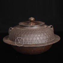 Japanese wind stove tea kettle Sato Qingguang flower bamboo pattern big belly small tea kettle Japanese famous teacher model