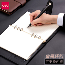 Dali A5 loose-leaf book detachable shell A6 thickened business loose-leaf notebook ring buckle work notepad small leather notebook stationery portable office meeting record book