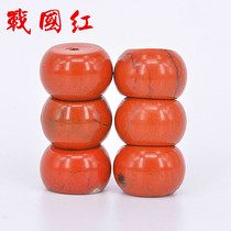 Natural original mineral red stone agate Fidelity Red Stone abacus beads spacer loose beads diy Star Moon Bodhi accessories accessories