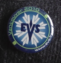 2010 Vancouver Winter Olympics Badge Media EVS Badge