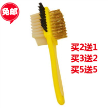Suede leather furring leather snow boots cleaning brush care shoe brush deerskin three-faced Shoes shop special shoe brush