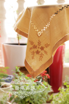 Hipster Japanese and Korean tablecloth large square scarf round table tablecloth sofa backrest TV refrigerator cloth handmade placemats