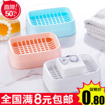 9 9 Creative Bathroom Double Layer Drain Soap Box Fattened Toilet Fashion Handmade Soap Rack Soap Holder
