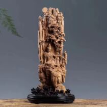 Factory direct sandalwood Guanyin root carving craft Home gifts fine ornaments Office Maitreya