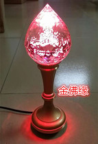 Taiwan pure copper crystal lotus lamp for Buddha lamp
