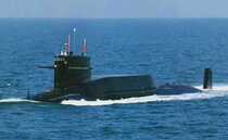 1 700 scale Chinese Navy Type 092 Xia-class ballistic missile strategic nuclear submarine single waterline version