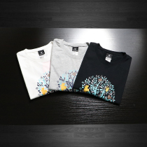 Comfort 100 Hitch Foreign Trade Factory Tailstock Summer Wash Mill Gross Printed Fashion Casual Short Sleeve T-shirt Sweatshirt Male Tide